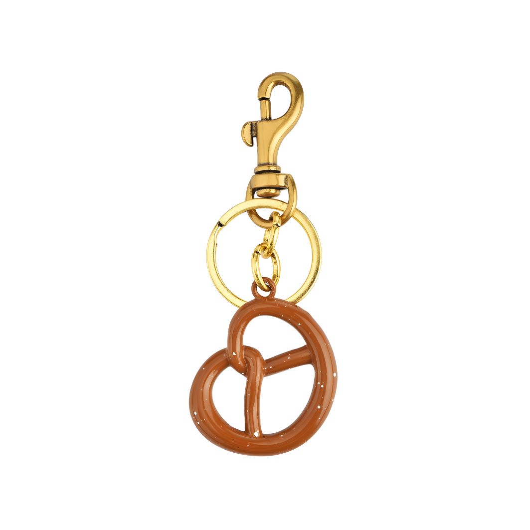 Isabella – Dije de pretzel dorado elegante