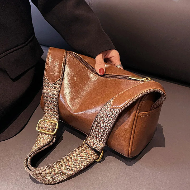 Isabella – elegante bolso Boston vintage: bandolera de moda