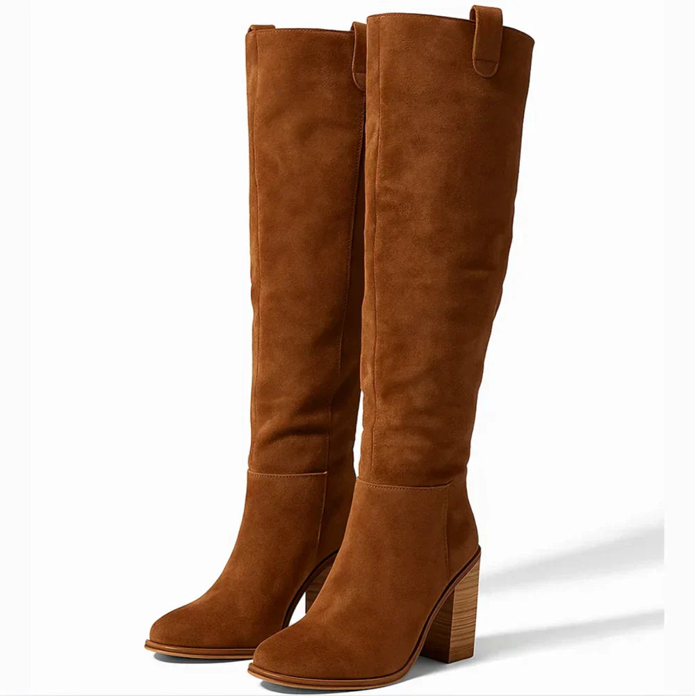 Sophia – Botas de tacón cuadrado
