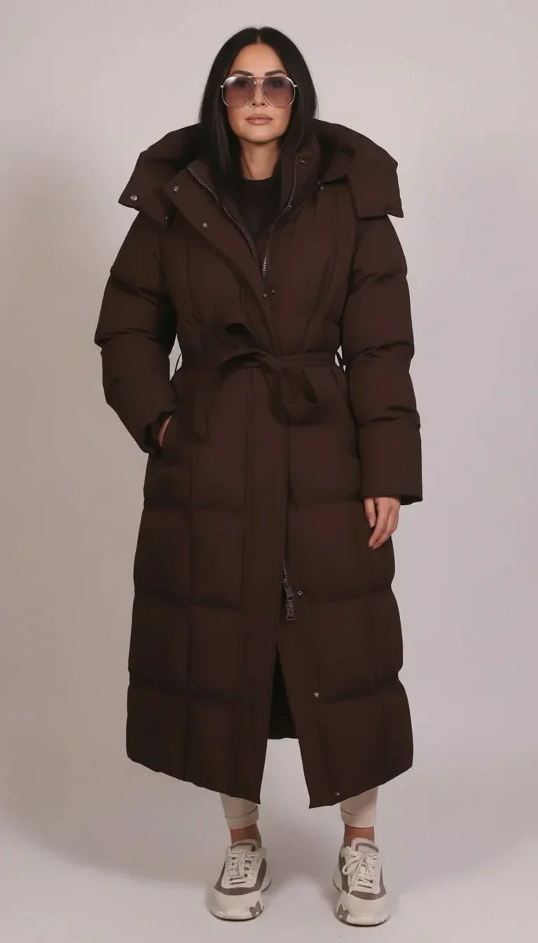 Isabella – Abrigo acolchado largo elegante