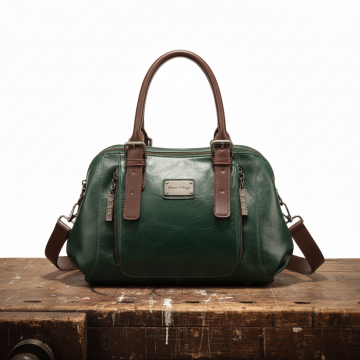 Clara – Bolso de cubo de lujo elegante rojo