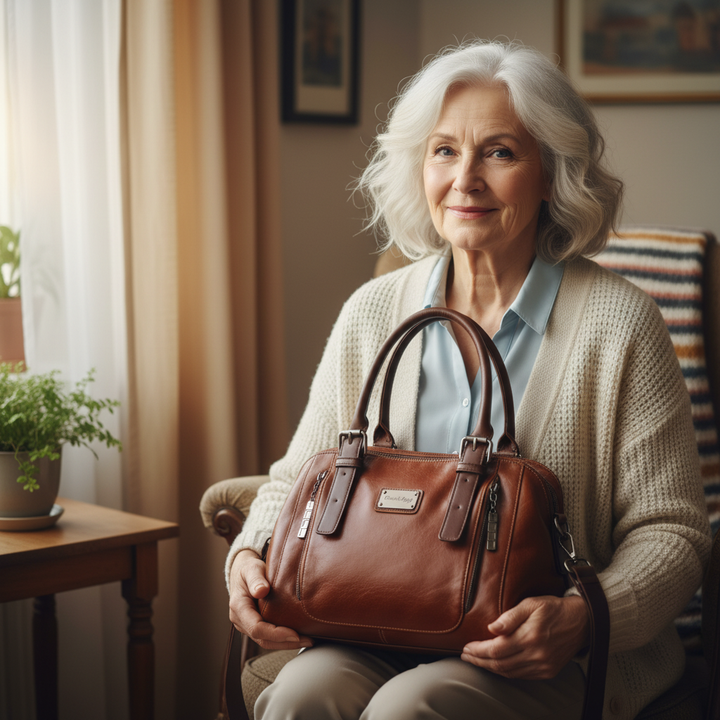 Clara – Bolso de cubo de lujo elegante rojo