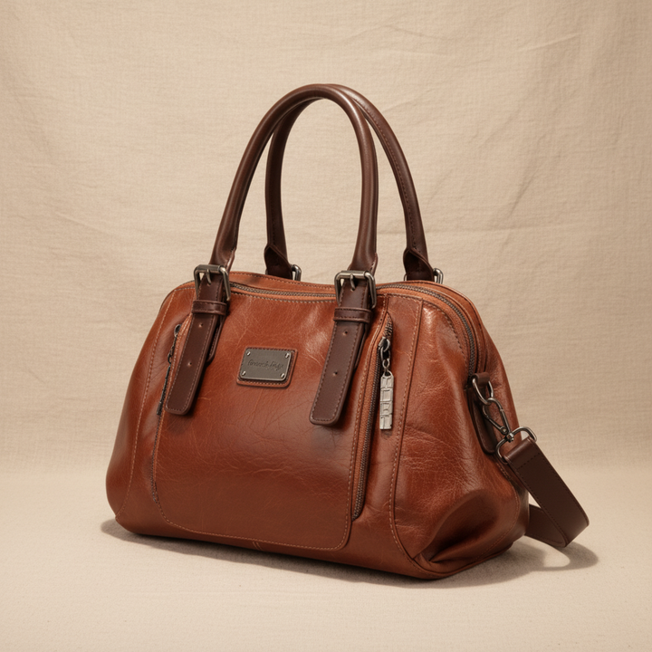 Clara – Bolso de cubo de lujo elegante rojo