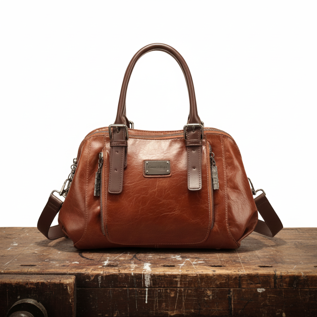 Clara – Bolso de cubo de lujo elegante rojo