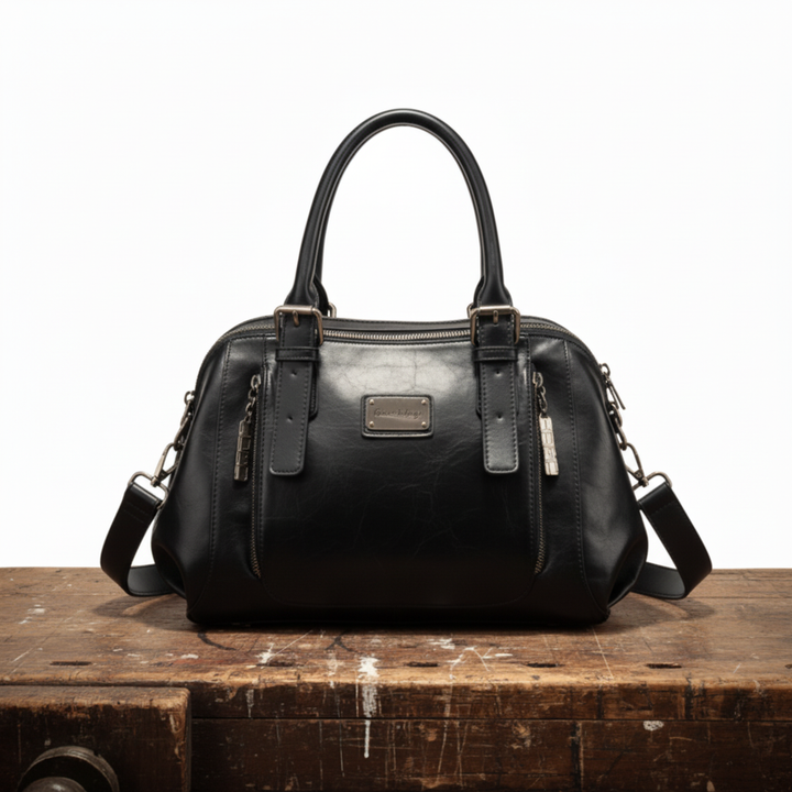 Clara – Bolso de cubo de lujo elegante rojo