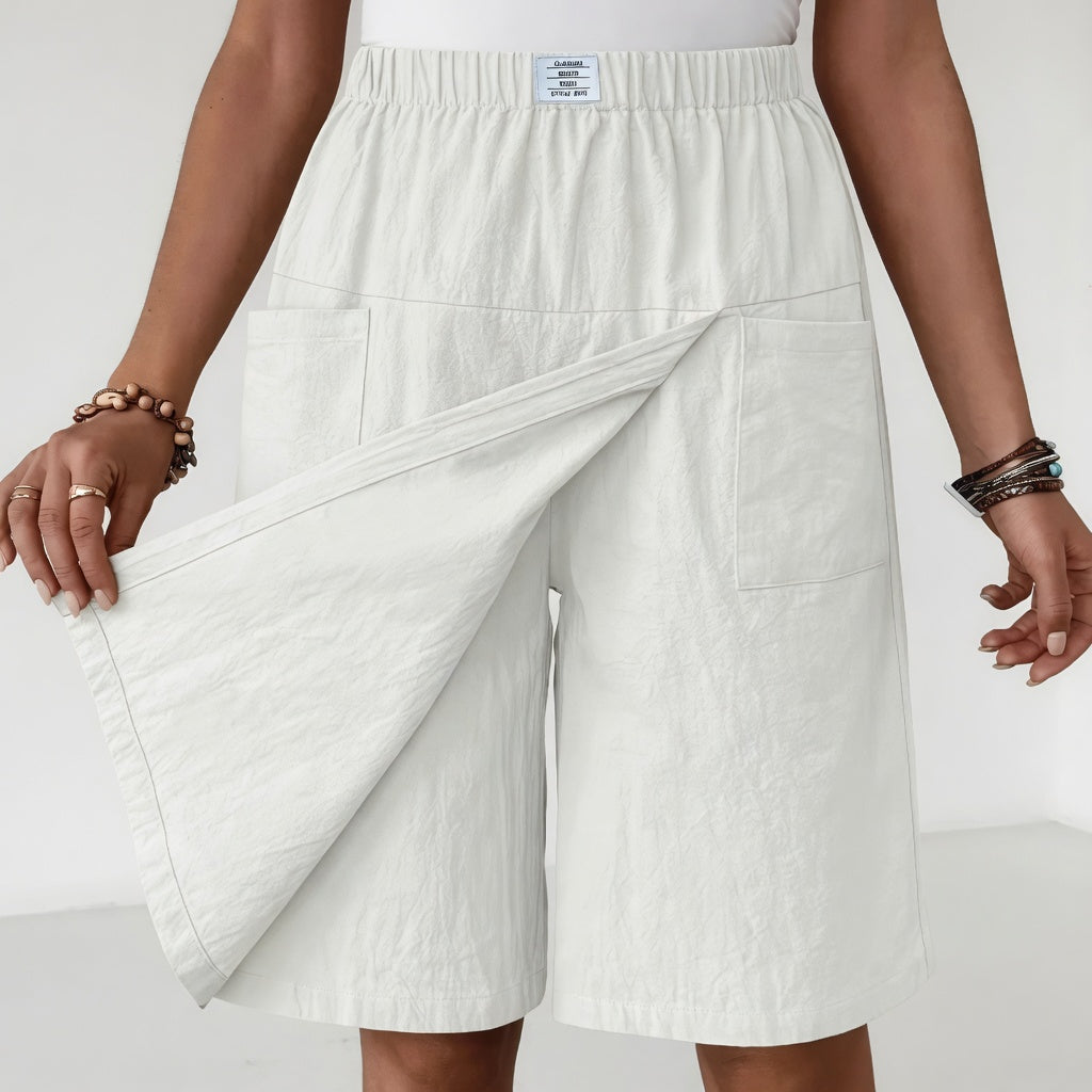 Brisa – Skort cruzado cintura elástica con bolsillos