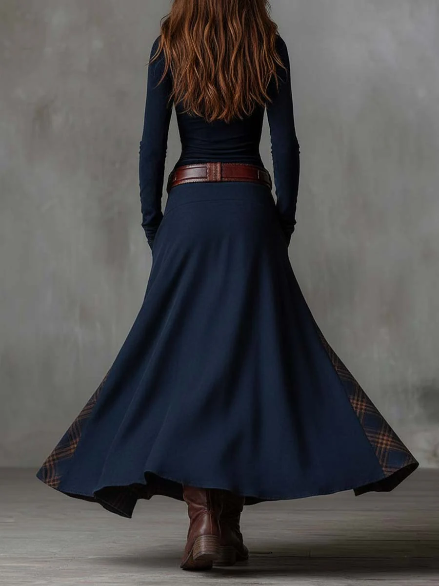 Elisa – Vestido maxi elegante con cinturón