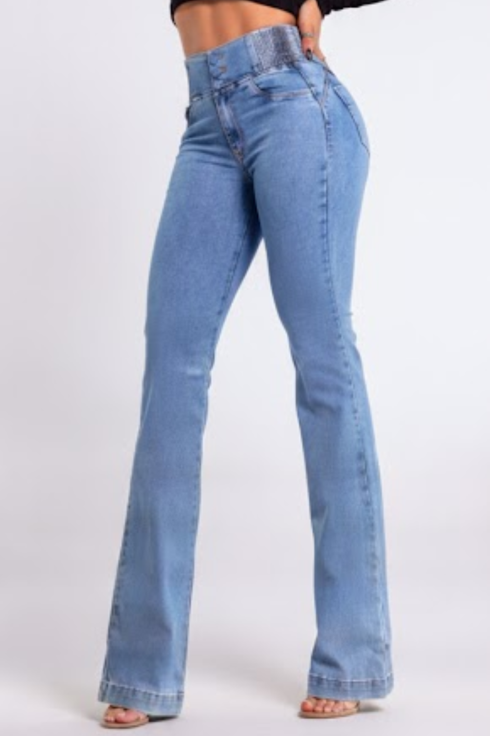 Isabella – Elegantes vaqueros elásticos con cintura alta
