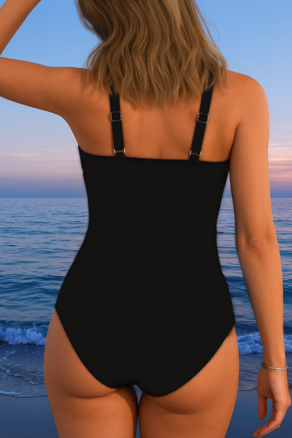 Inés – Bañador surplice de estampado vibrante