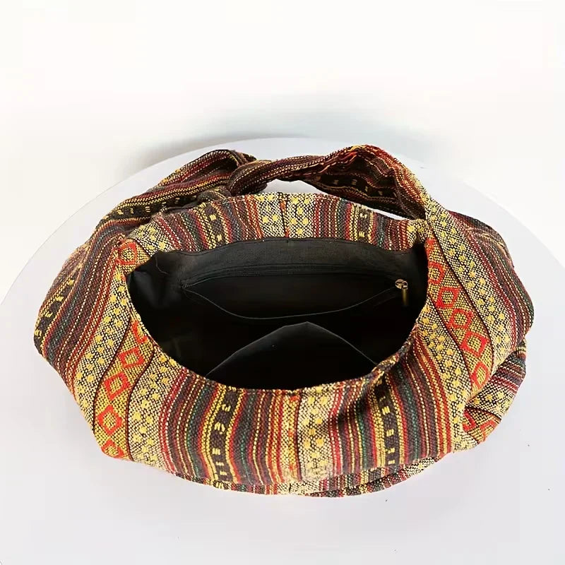 Maya – Elegante bolso de hombro tejido bohemio