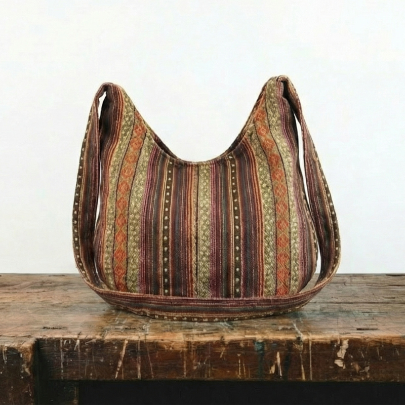 Maya – Elegante bolso de hombro tejido bohemio