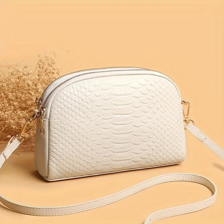 Isabella – Bolso bandolera elegante con relieve de cocodrilo