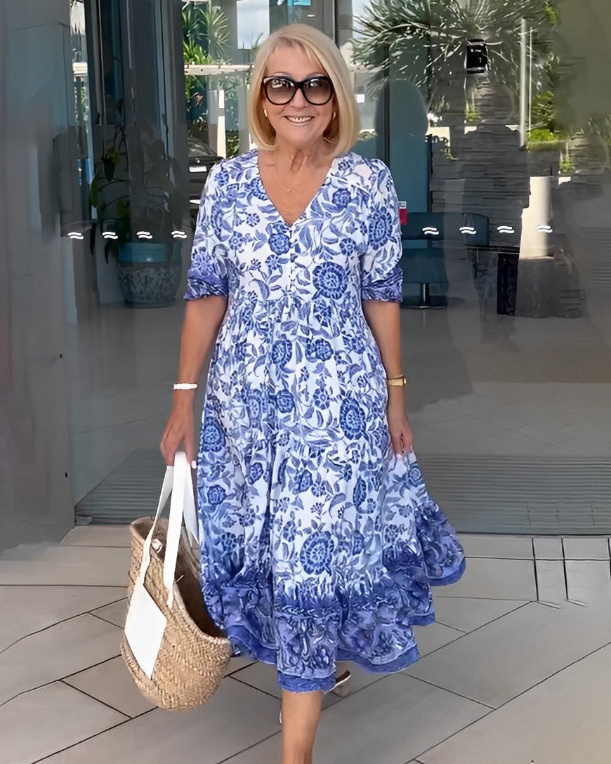 Clara – Vestido floral escote en V