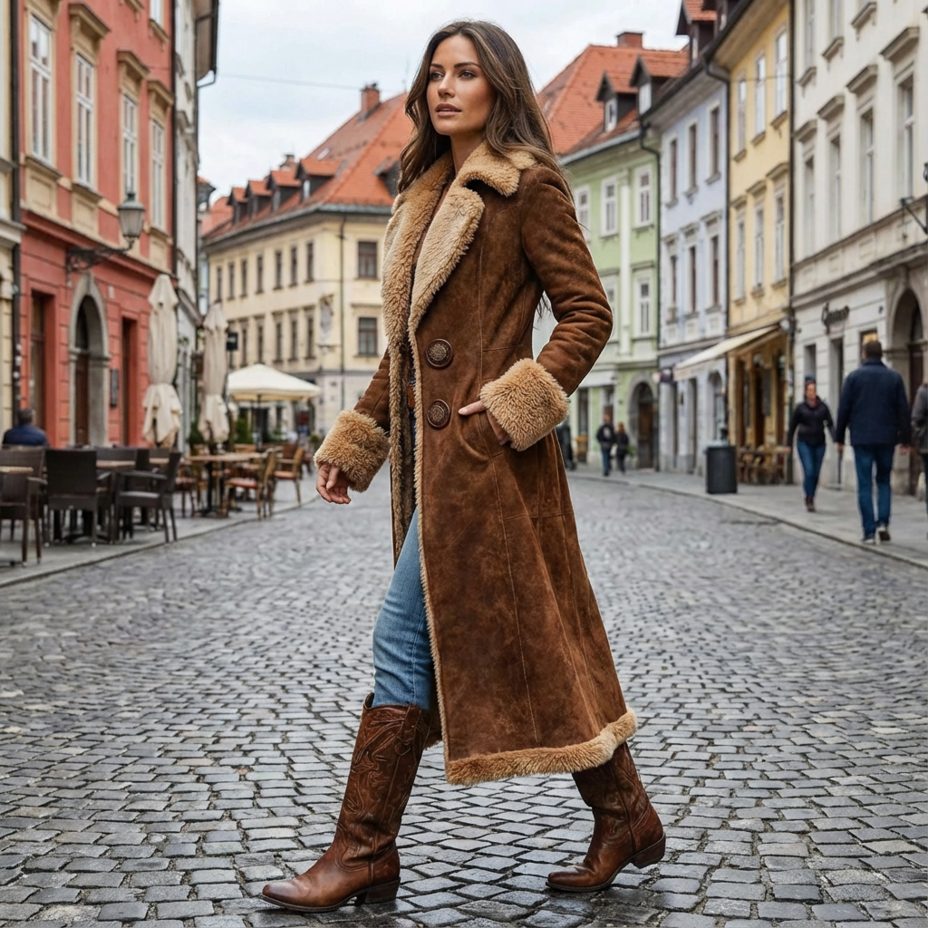 Claire – Abrigo elegante y largo de invierno