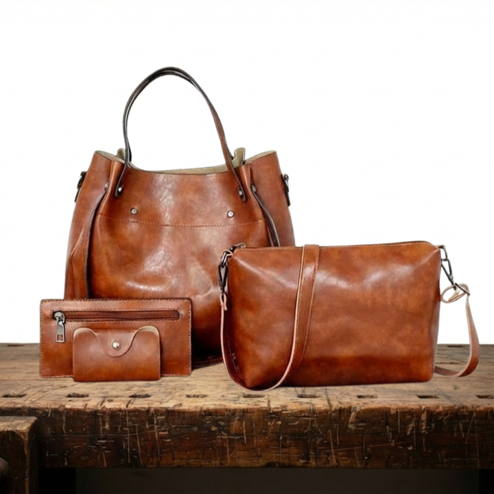 Riley – Conjunto de 4 bolsos vintage elegantes