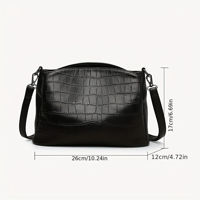 Vivienne – El bolso de hombro elegante de cocodrilo