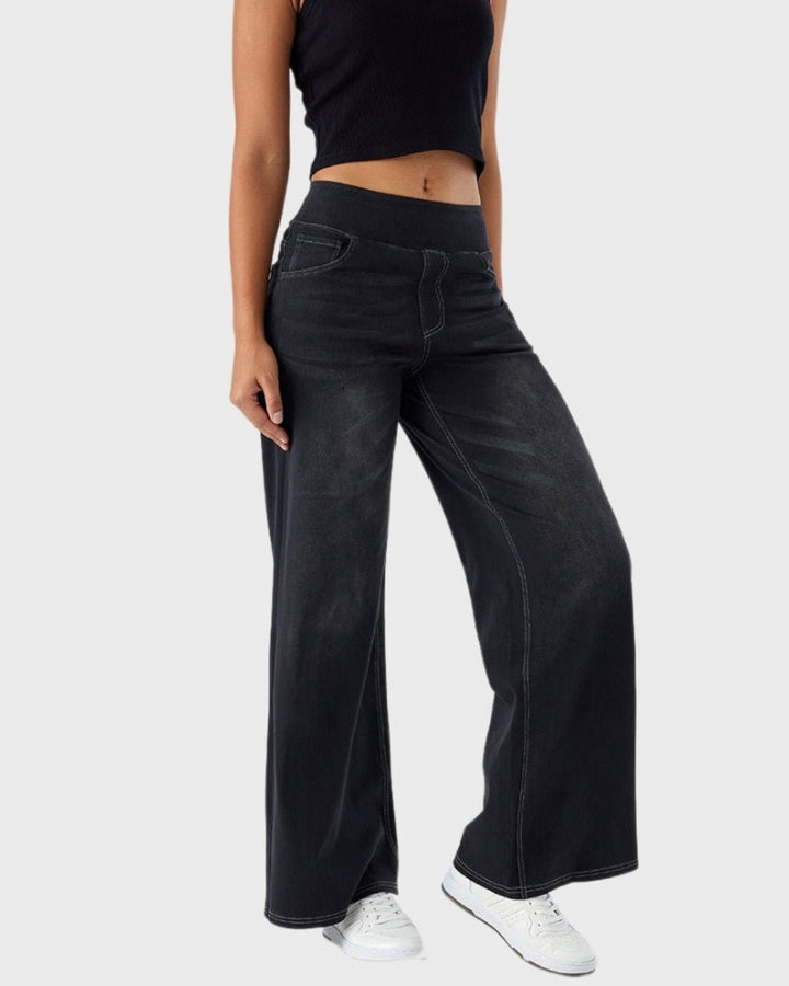 Isabella – Vaqueros elegantes de cintura alta