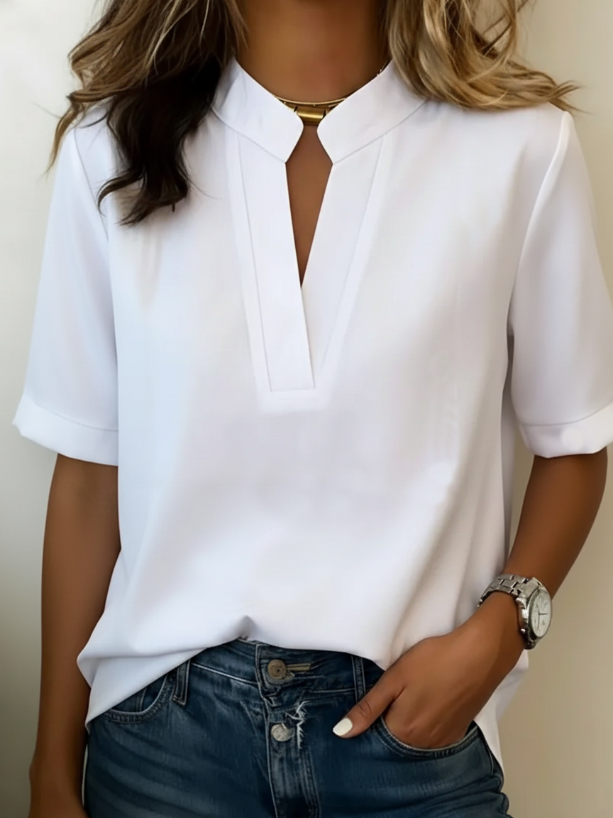 Paola – Camisa elegante de manga corta