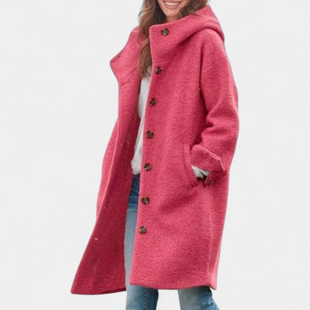 Tjaša – abrigo de invierno elegante con capucha