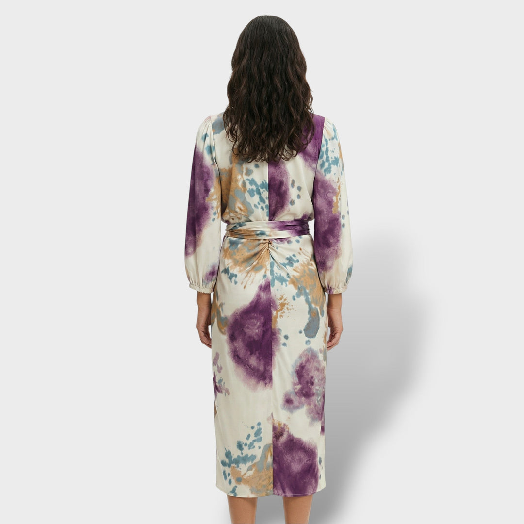 Elena – Vestido midi escote en V