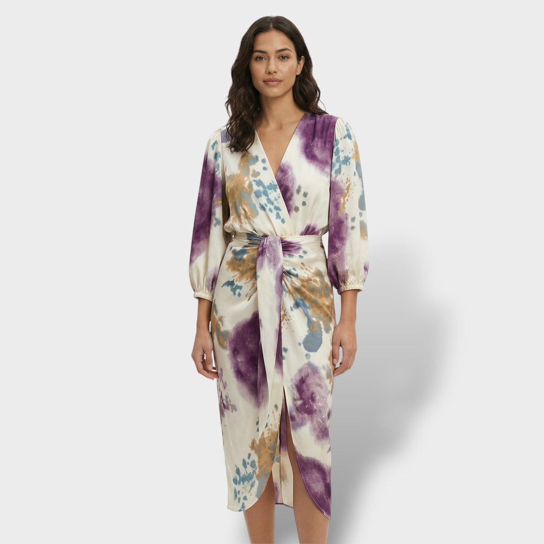 Elena – Vestido midi escote en V