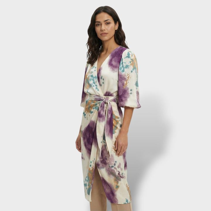 Elena – Vestido midi escote en V