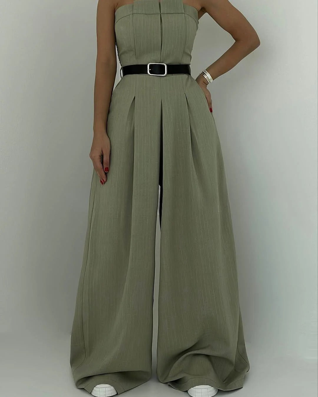 Alba – Conjunto femenino de top bustier y americana elegante
