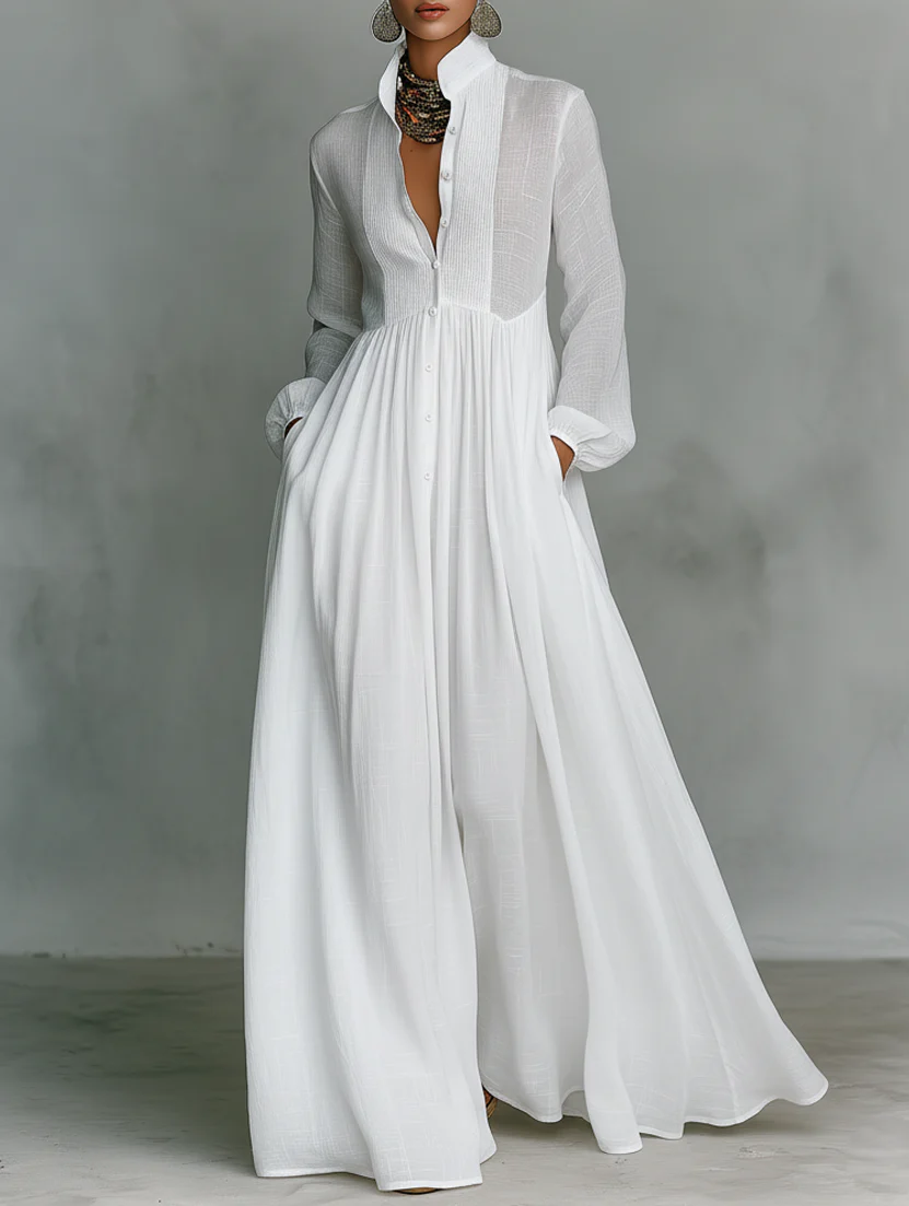 Carla – Vestido maxi elegante minimalista