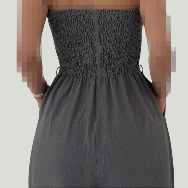 Alba – Conjunto femenino de top bustier y americana elegante