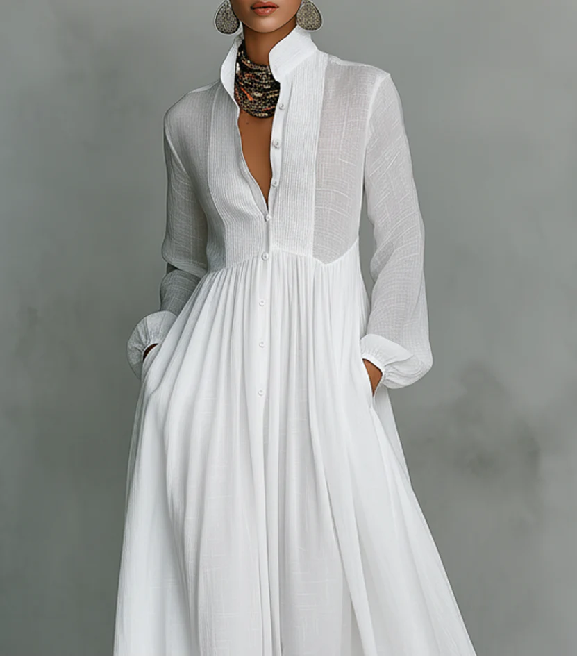 Carla – Vestido maxi elegante minimalista