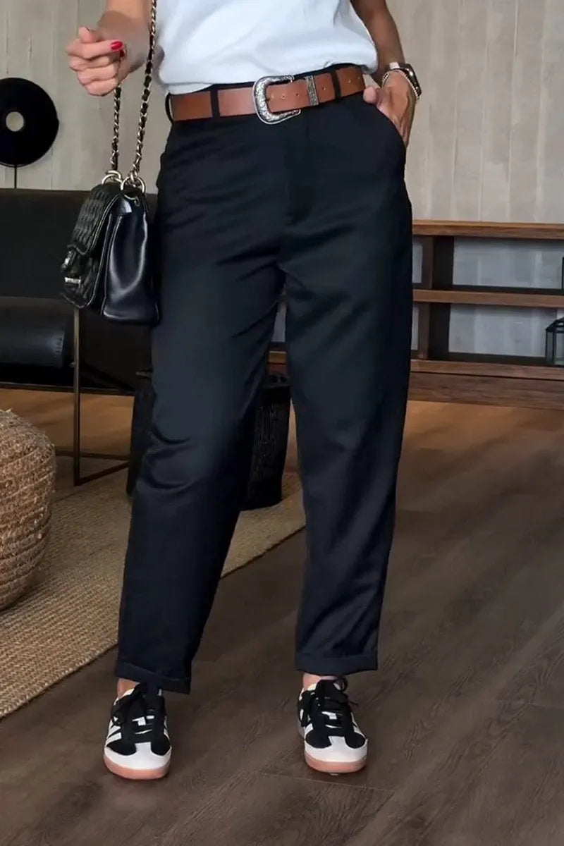 Mathilda – Pantalones elegantes y favorecedores con rayas
