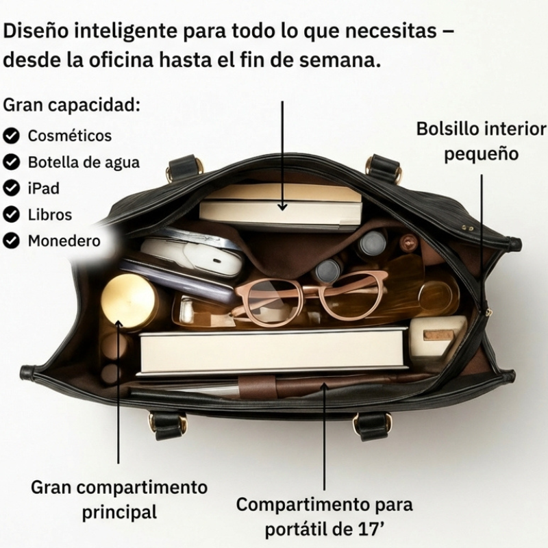 Clara – Bolsa de mano elegante todo en uno