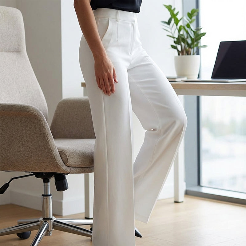 Isabella – Pantalones de traje de mujer elegantes con cintura alta
