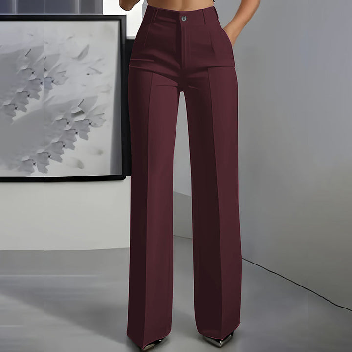 Isabella – Pantalones de traje de mujer elegantes con cintura alta