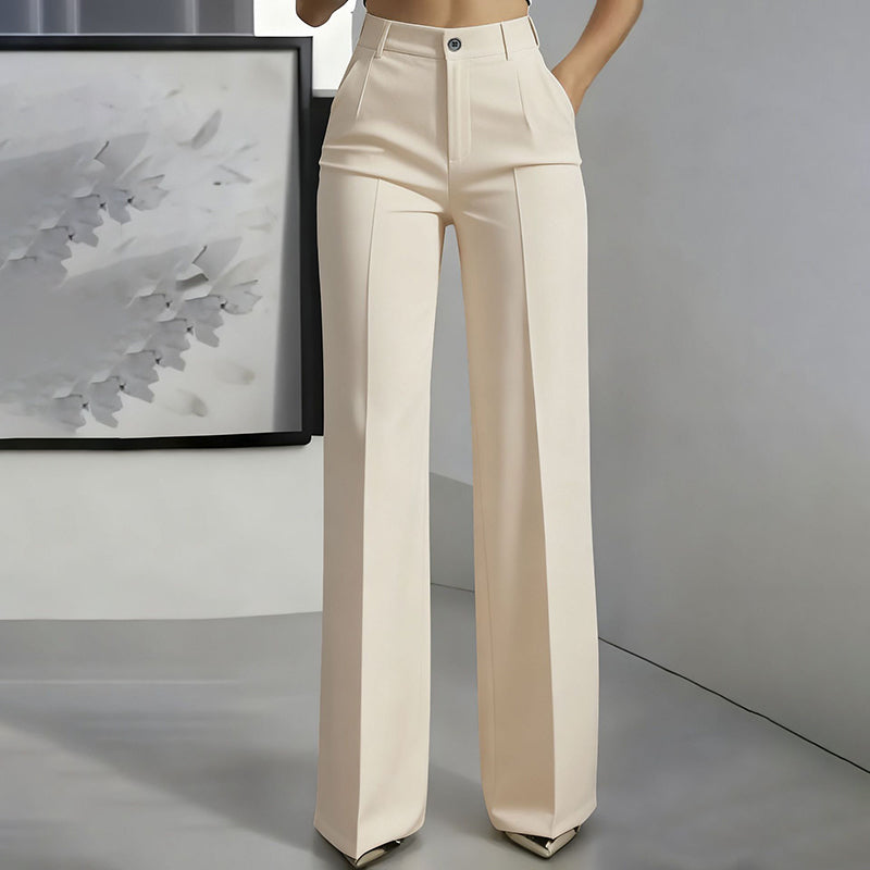 Isabella – Pantalones de traje de mujer elegantes con cintura alta