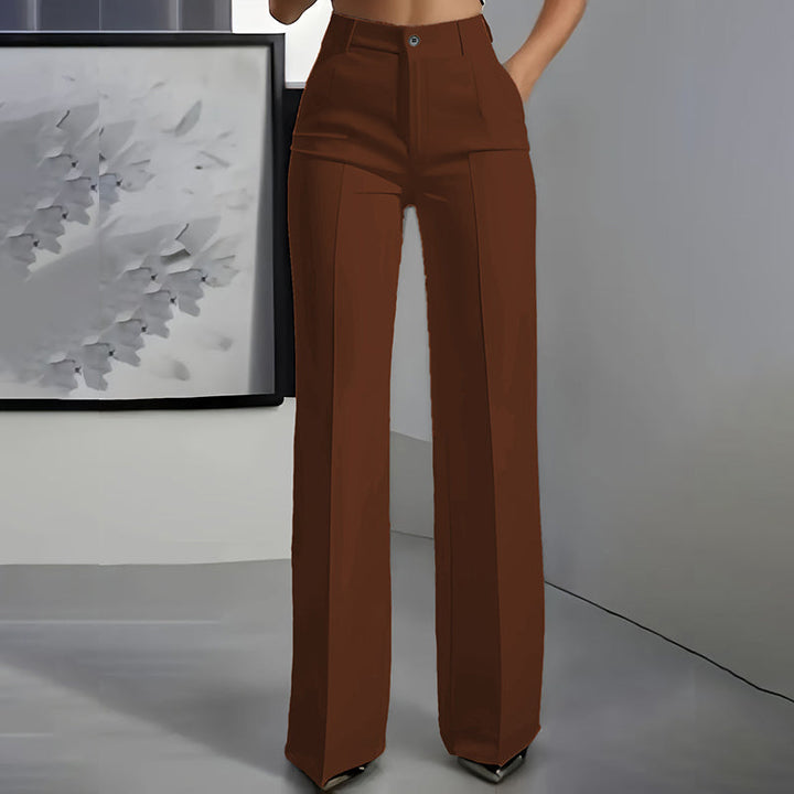 Isabella – Pantalones de traje de mujer elegantes con cintura alta
