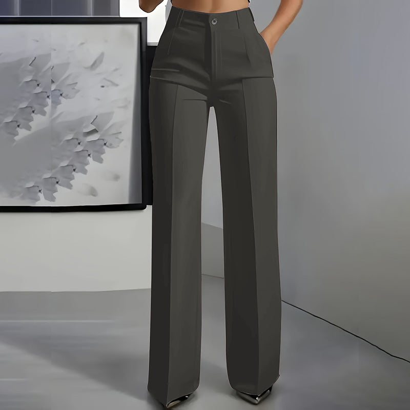 Isabella – Pantalones de traje de mujer elegantes con cintura alta