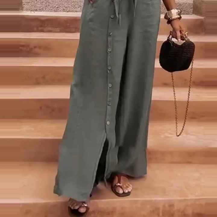 Isabella – Conjunto elegante de dos piezas para mujer en color liso