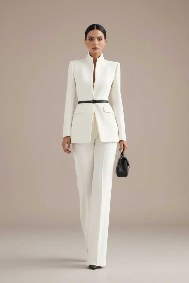 Georgina – Conjunto blazer y pantalón palazzo