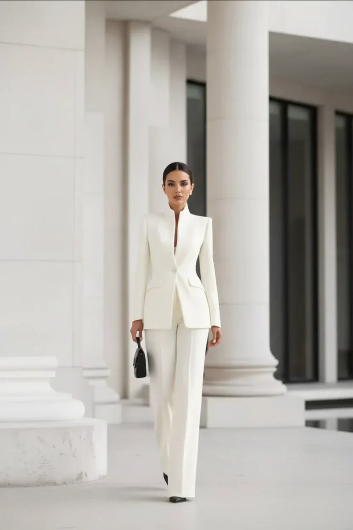 Georgina – Conjunto blazer y pantalón palazzo