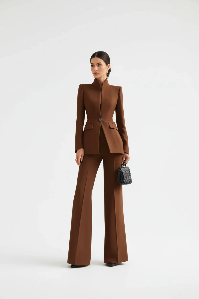 Georgina – Conjunto blazer y pantalón palazzo