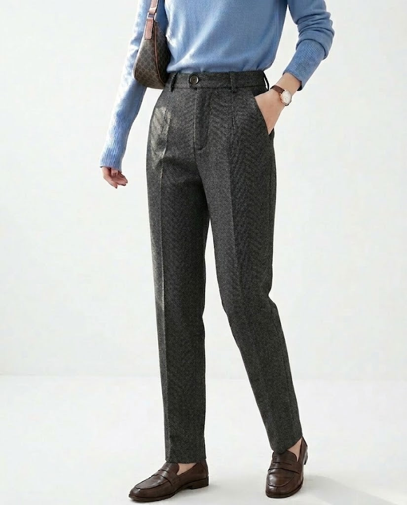 Clara – Pantalones de traje de cintura alta elegantes para mujer